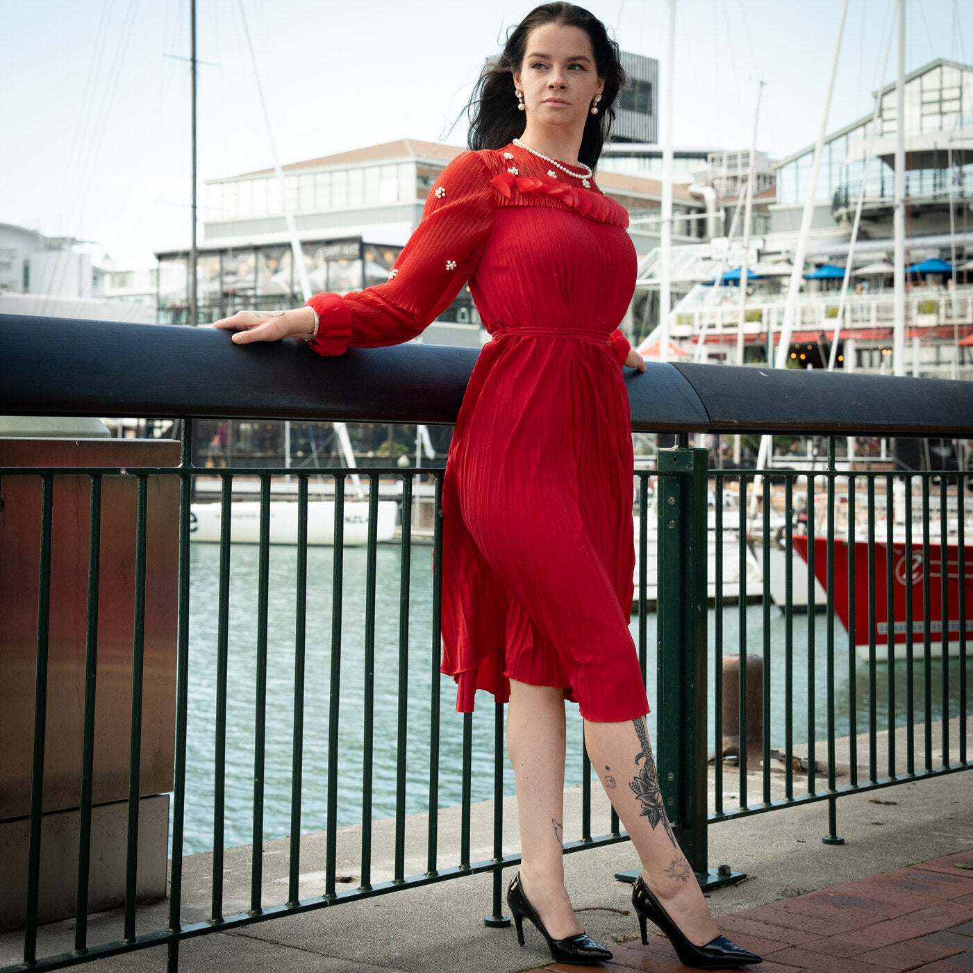 Valentine Dress - Ruby Red