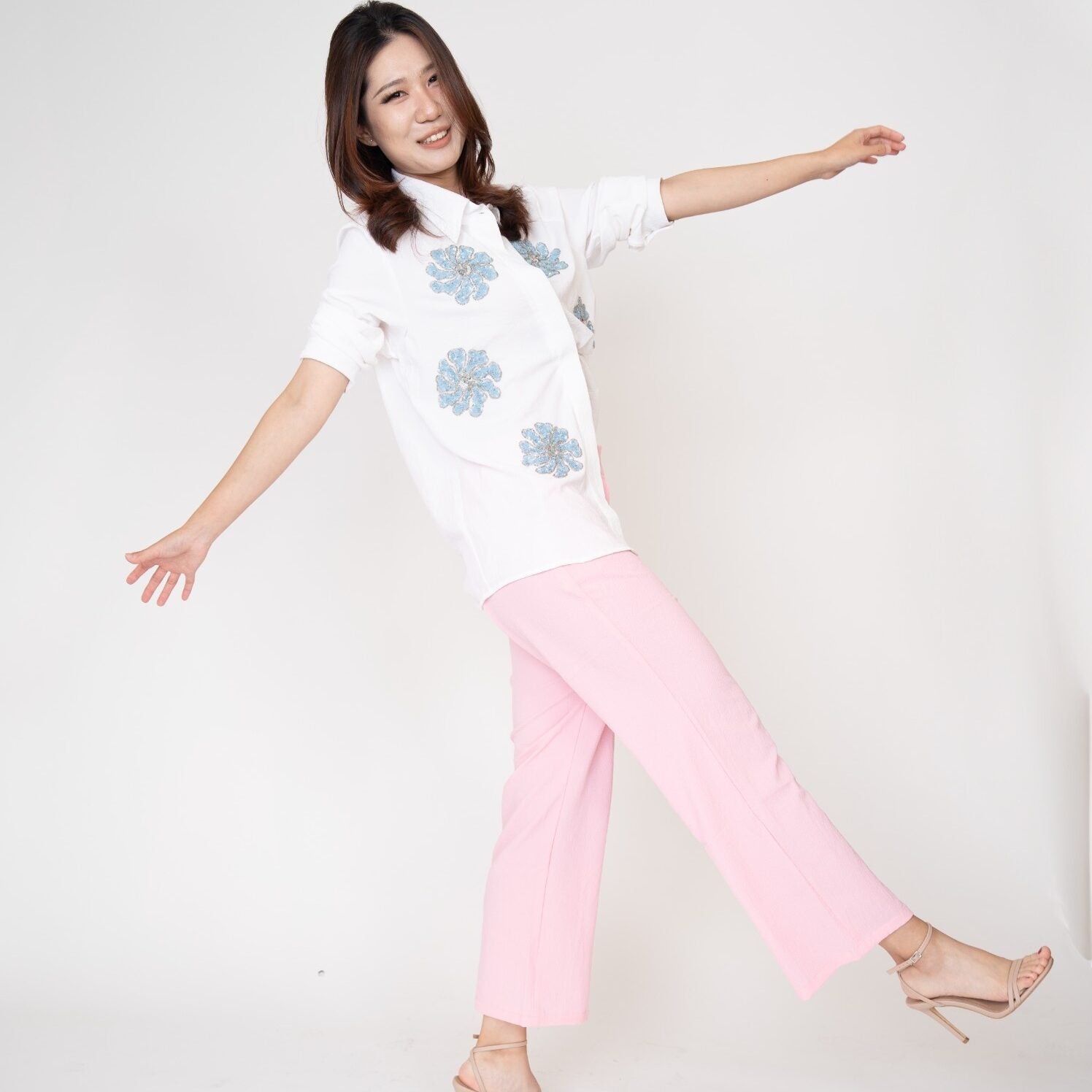 Azure Blossom Shirt