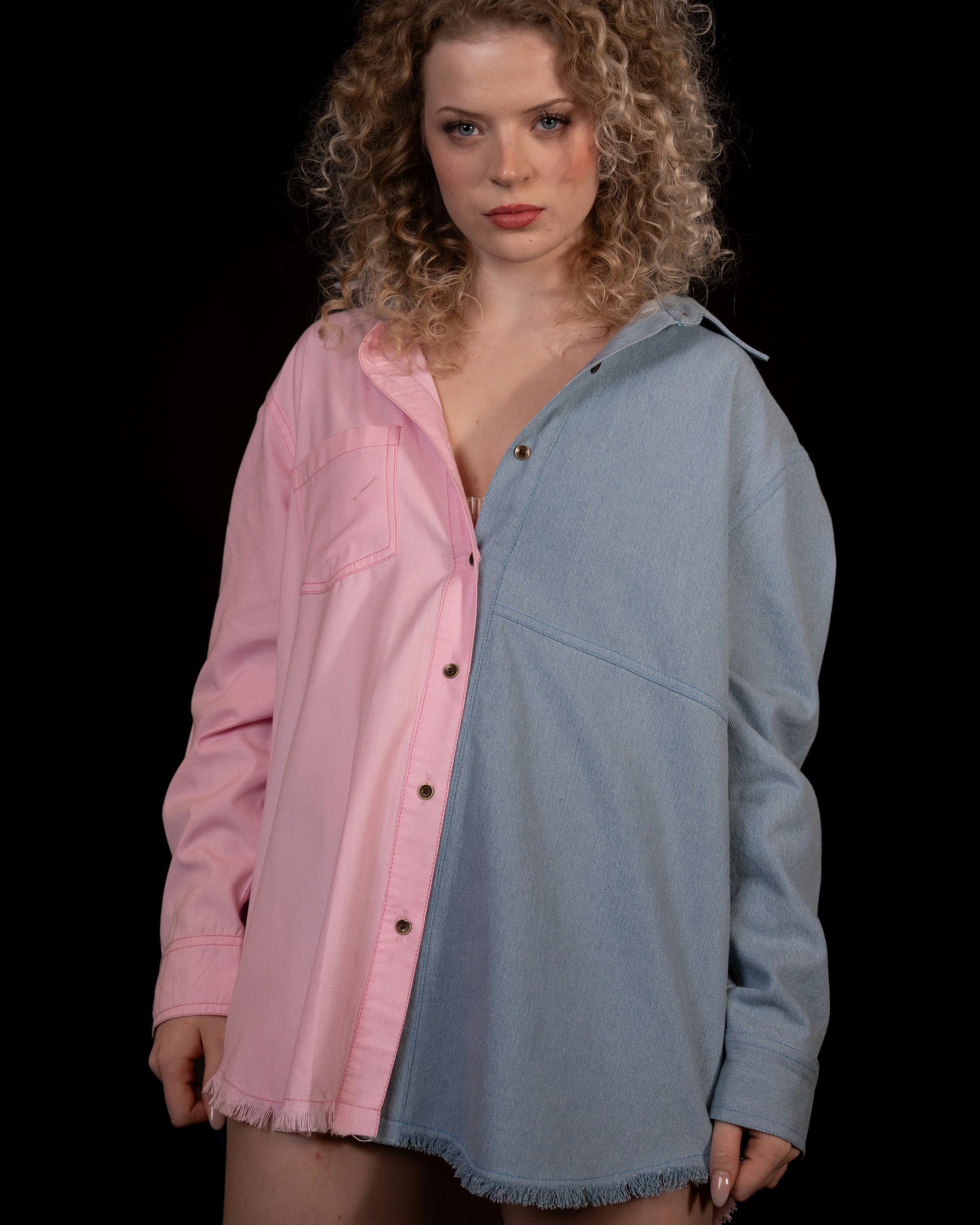 Blush Denim Shirt