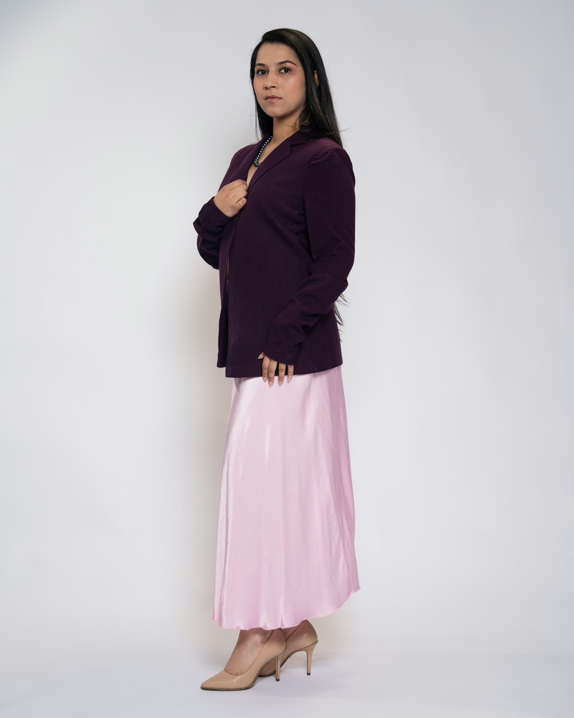 Pink Mist Bias Skirt - Pink, One Size (Fits S to XL)