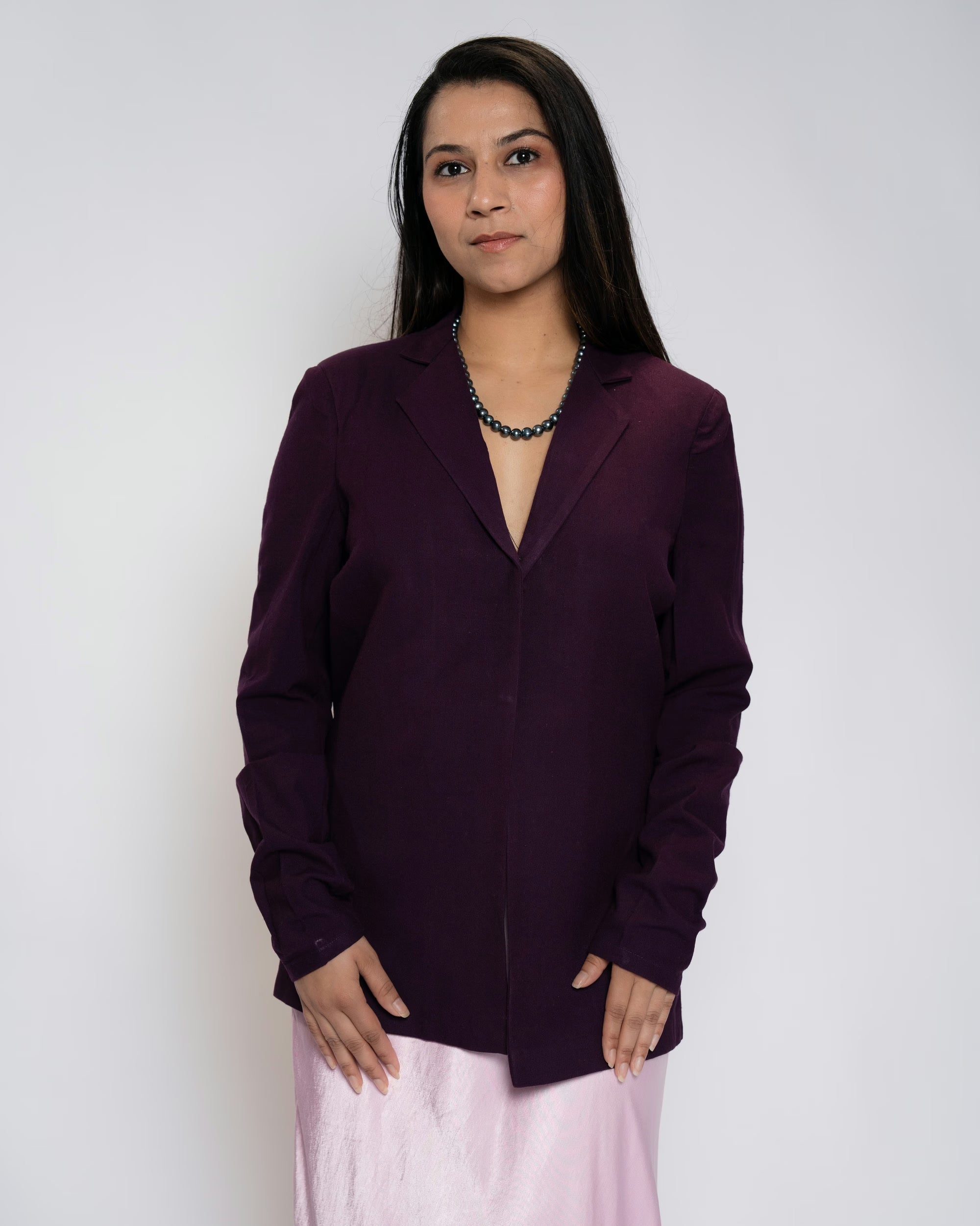Deep Plum Classic Jacket - Deep Plum, S