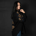 Denim Kimono Embroidered Jacket