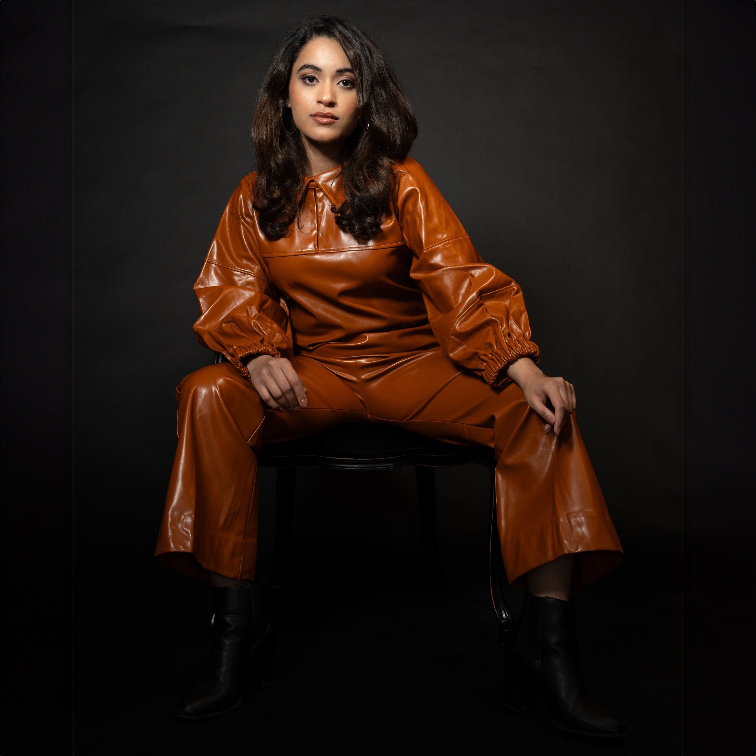 Faux Leather Co-ord Set