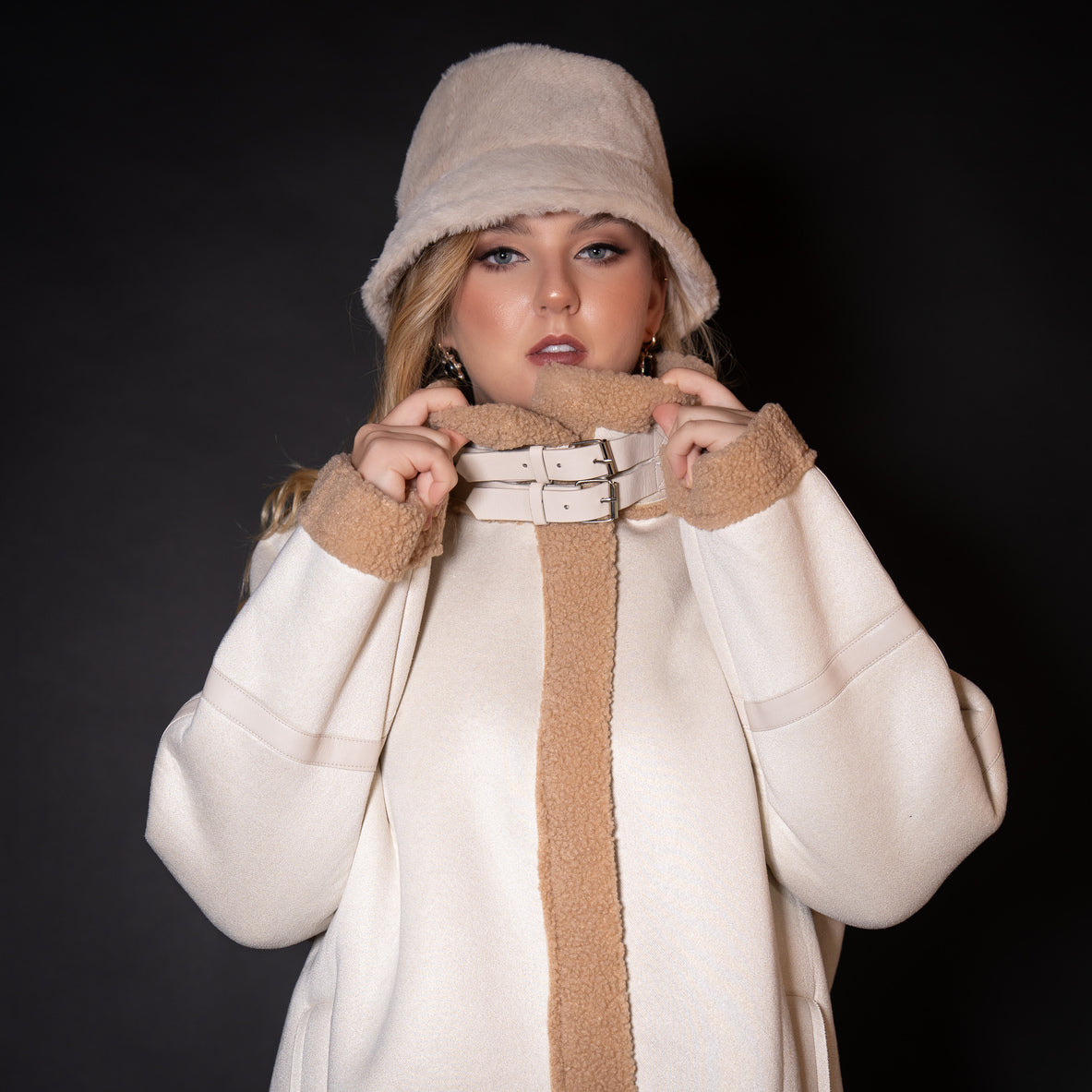 Faux Suede Coat
