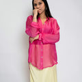 Fuchsia Chiffon Shirt