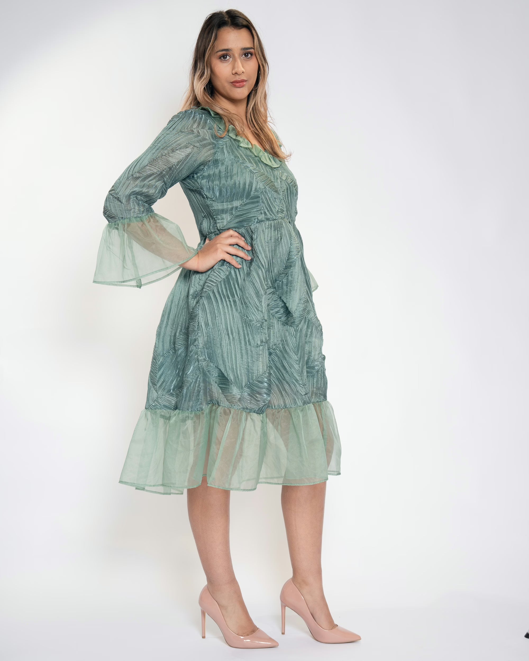 Gleam in Moss Dress