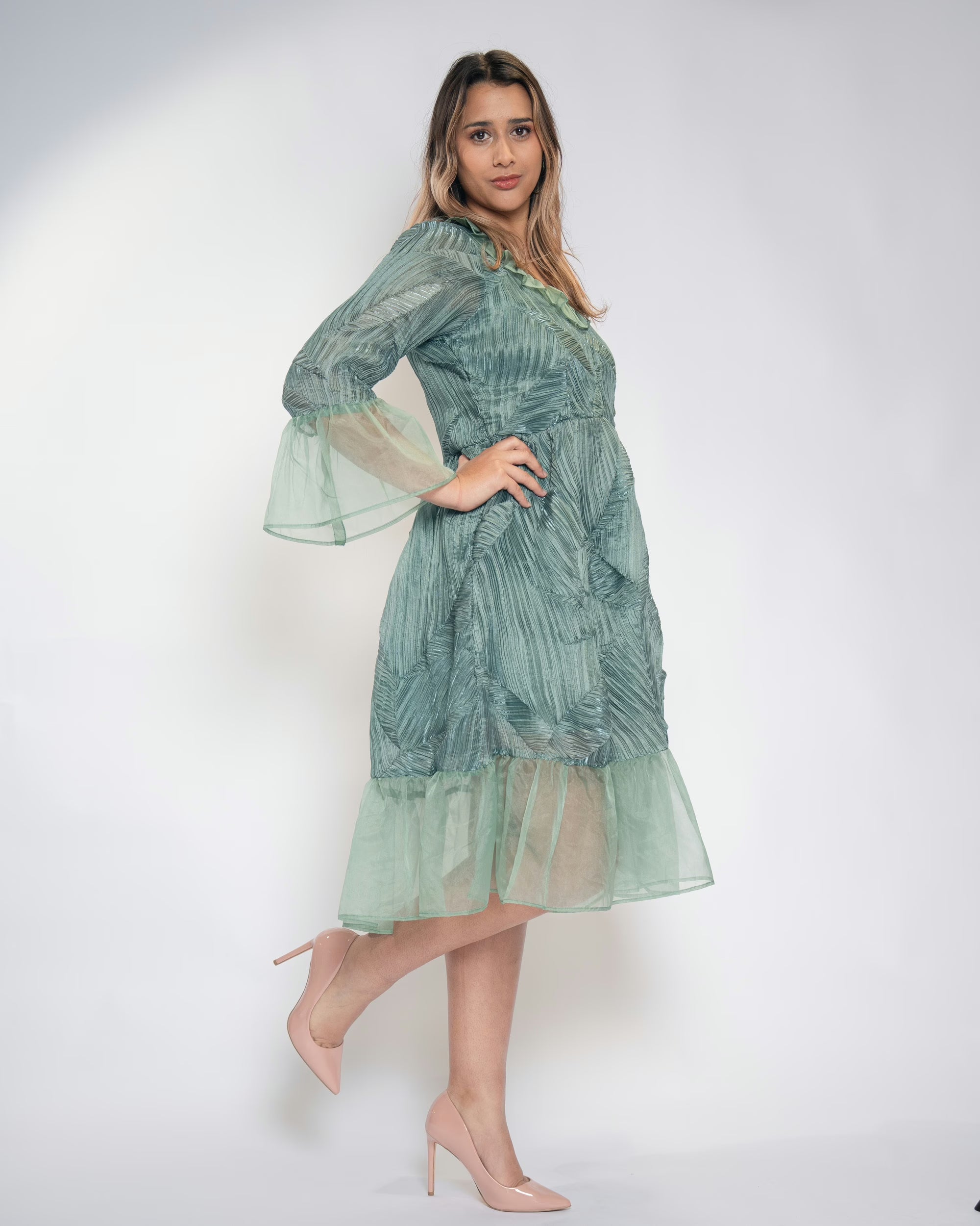 Gleam in Moss Dress