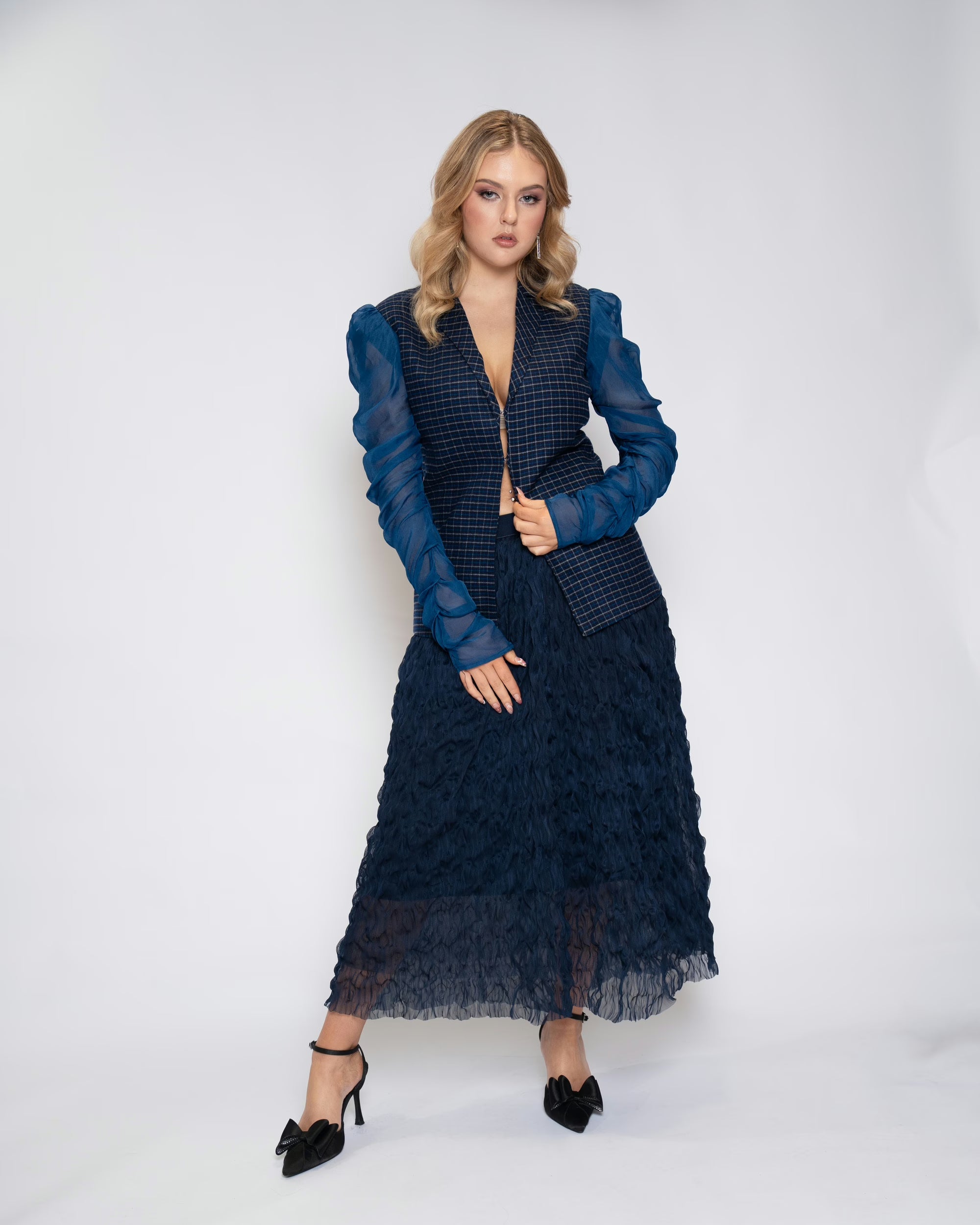 Indigo Elegance Jacket