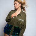 Olive Luxe Trooper Jacket