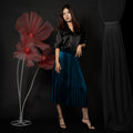 Black Satin Silk Shirt