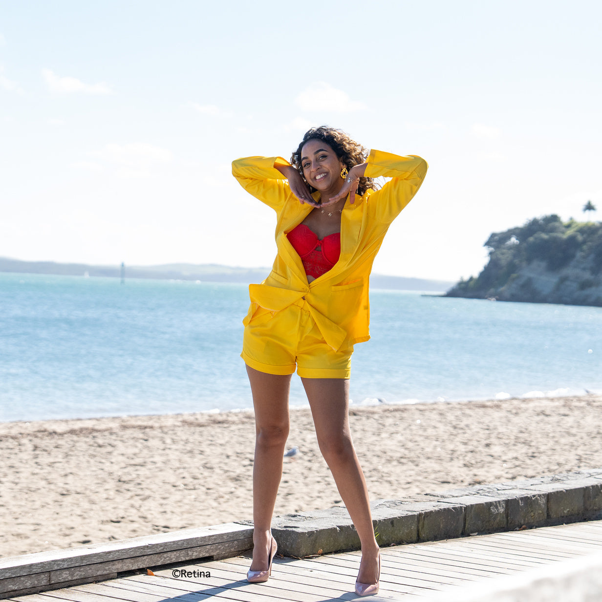 Perfect Harmony Shorts Blazer Set