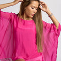 Pink Silk Chiffon Blouse