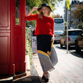 Red Feather Sweater