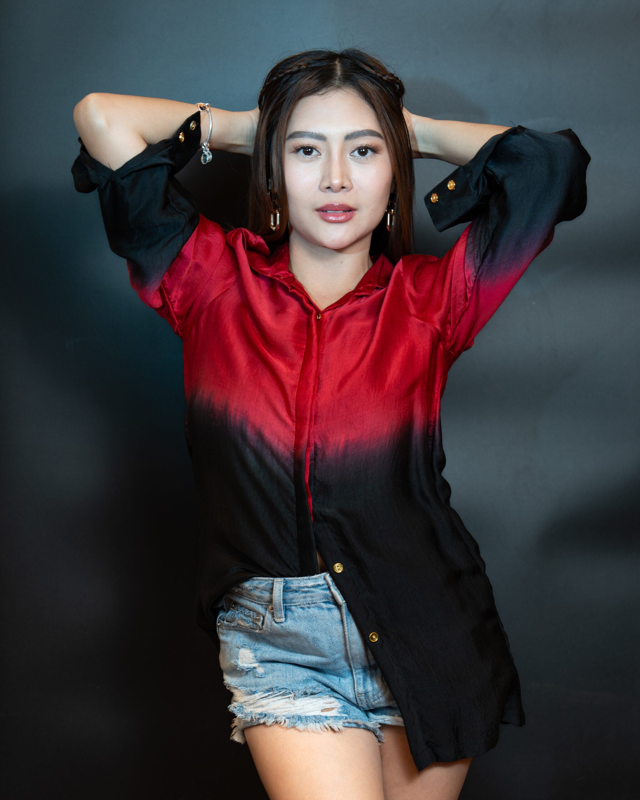Red Tie-Dye Shirt