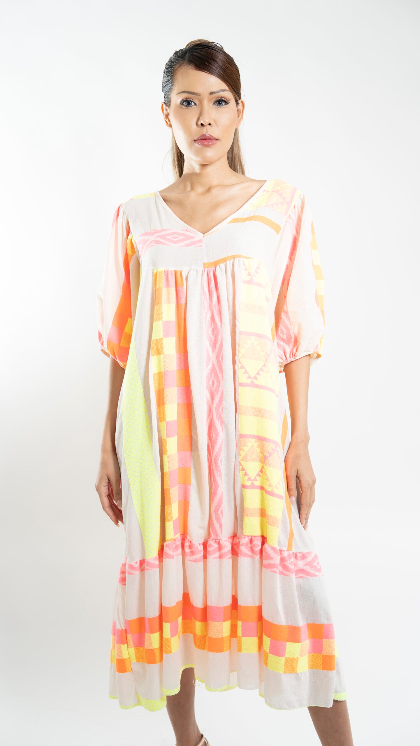 SS Lino Neon Dress