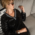 Sequin Slouch Pullover