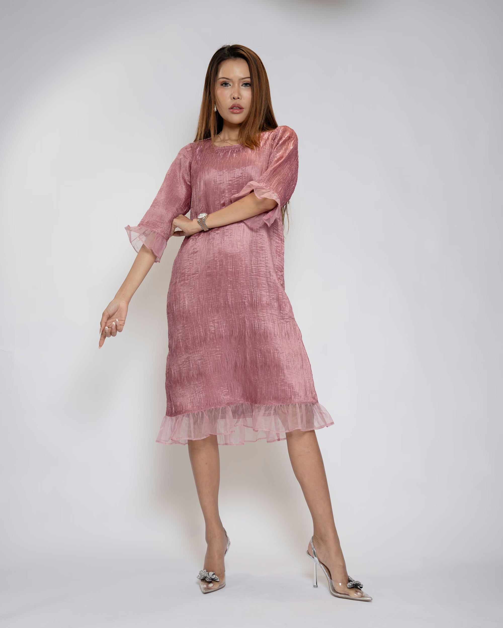 Shine in a Blush Dress - Blush Pink, L