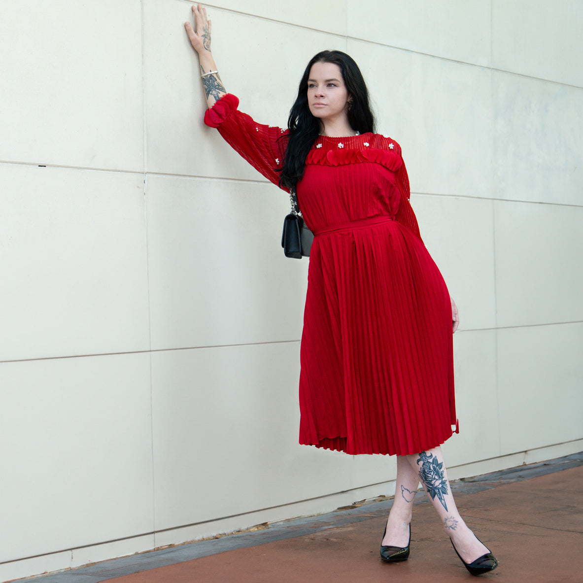 Valentine Dress - Ruby Red