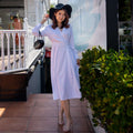 Victorian Flair Dress - White